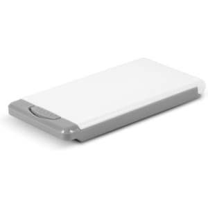 A screen cleaning kit with a compact, rectangular case featuring a white top and gray base.