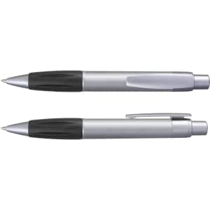 A set of Matrix Metallic Pens in silver and black detailing, featuring a sleek design with a push-button mechanism.
