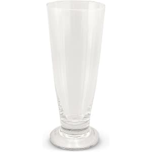 A beer glass with a sleek design featuring a tall, flared shape and a sturdy base, ideal for enjoying beverages.