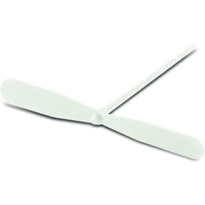 A Twirly Copter featuring a lightweight, flexible design with two rotor blades and a central hub for easy launching.