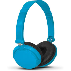 Pulsar Headphones in vibrant blue color with black ear cushions and an adjustable headband.