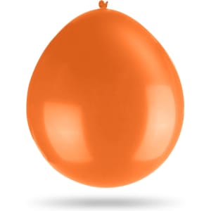 An orange 30cm balloon with a smooth, glossy surface.
