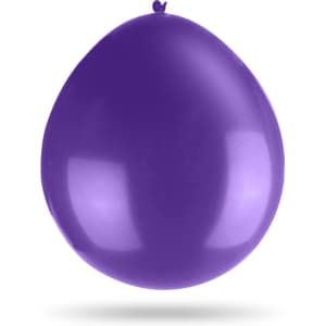 A purple 30cm balloon is displayed on a white background, showcasing its shiny surface and rounded shape.