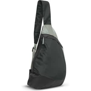 A sling bag featuring a sleek design with a green and black color scheme, designed for comfort and style.