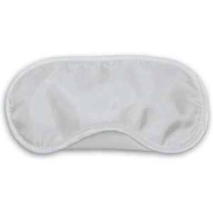 A soft, white eye mask designed for comfort and relaxation.