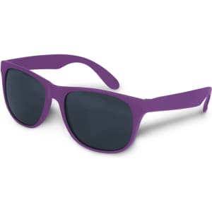 Malibu Basic Sunglasses in vibrant purple with dark lenses.
