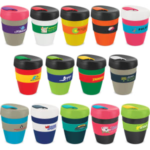 A collection of assorted drink bottles in various colours, featuring different designs and logos. Each bottle holds 350ml.