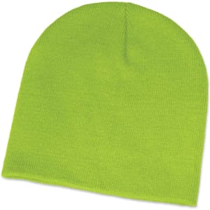 A bright green Commando Beanie.