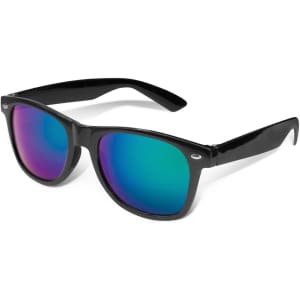 Malibu Premium Sunglasses featuring mirror lenses in a stylish black frame.