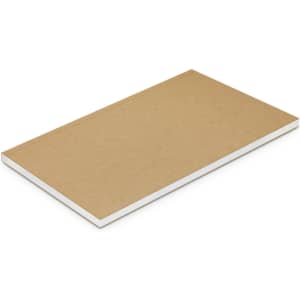 A medium Reflex Notebook featuring a simple brown cover and white pages, designed for office and business use.