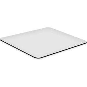 A rectangular mouse mat in white with a black border, designed for office and business use.