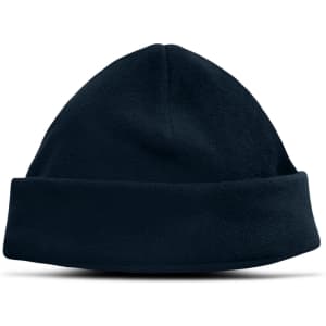 A Seattle Polar Fleece Beanie in a solid dark color. The beanie features a folded cuff design.