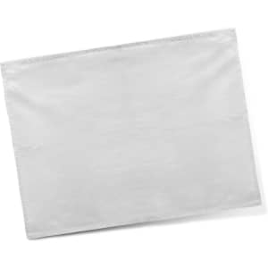 A cotton tea towel in a plain white design, featuring a textured surface and no visible branding.
