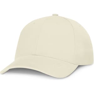A light beige Falcon Cap featuring a classic curved brim and structured fit.
