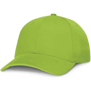 A bright green Falcon Cap featuring a standard baseball cap design with a curved brim.