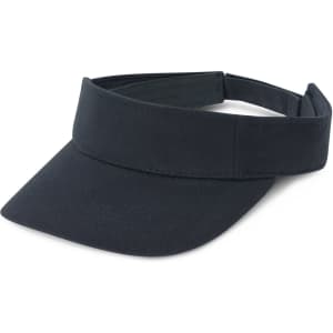 A dark visor with a wide brim designed for sun protection.