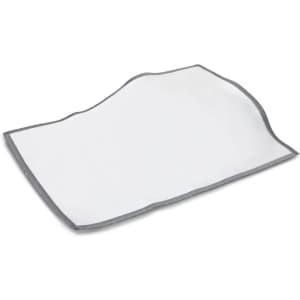 A cleaning cloth designed for screens, featuring a soft, lint-free material with neatly stitched edges.