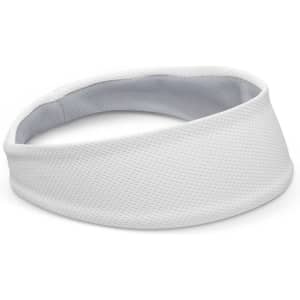 A white Active Cooling Sweat Band designed for moisture management and comfort.