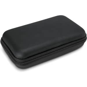 A rectangular extra-large carry case in dark green with a zip closure, featuring a smooth exterior and a stitched seam.