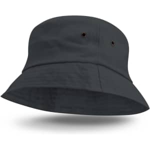 A Bondi Bucket Hat in a dark green color, featuring a wide brim and ventilation eyelets.