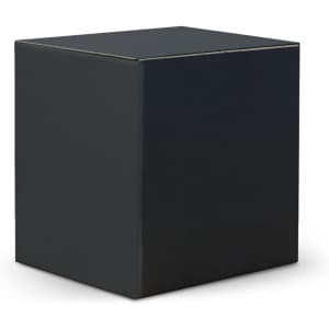 A black rectangular box with a smooth finish, featuring no visible logos or text.