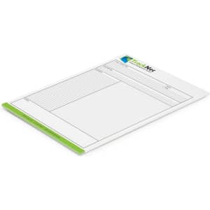 A3 sketching pad with a white cover and green accents, featuring grid and lined pages. Includes a logo.