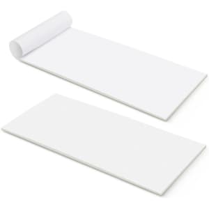 A vertical note pad with 25 white leaves, featuring an unrolled top and a stack of flat sheets. It has a logo on the design.