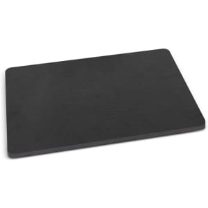 A rectangular slate cheese board in dark grey, suitable for serving cheese and other accompaniments.
