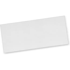 A white beach towel featuring a logo, suitable for outdoor activities and leisure.