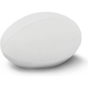 A rugby ball with a smooth, textured surface designed for professional play, presented in a plain white color.