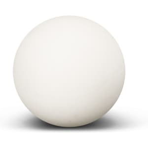 A white ball with a smooth surface and subtle shadow underneath. The product has a simple design and no visible branding.