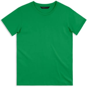 A green TRENDSWEAR Original men's T-shirt with a round neckline and short sleeves, featuring a logo.