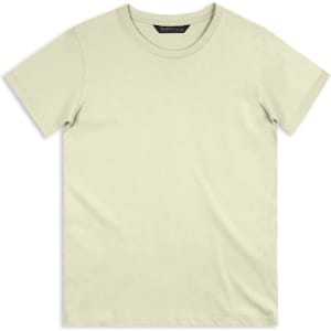 A light green TRENDSWEAR Original men's T-shirt with a round neckline. It has a simple design and features a logo.