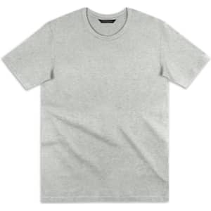 A light grey TRENDSWEAR original women's T-shirt displayed flat, featuring a simple design and a logo.