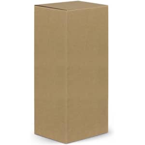 A plain brown cardboard box, rectangular in shape, suitable for packaging various items.