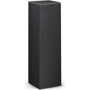 A black rectangular product box with a matte finish and an open top. It features a simple design and no visible logos.