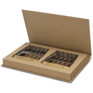 Keepsake Meat Shredding Claws in a brown box, featuring two metallic claws with wooden handles.