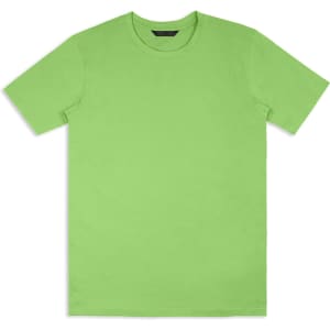 A lime green unisex TRENDSWEAR Element T-shirt with short sleeves and a simple design. It features a logo on the fabric.
