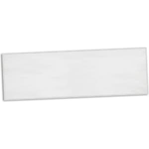 A full-colour sports towel in a rectangular shape, primarily white with an edge trim, featuring a logo.