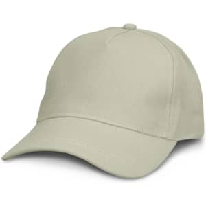 A light green cap with a curved brim and a logo on the front.