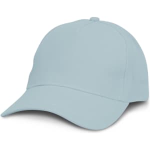 A light blue cap with a curved brim and a logo on the front. The design is simple and classic.