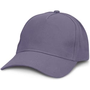 A purple cap with a curved brim and a logo on the front. Ideal for casual wear or outdoor activities.