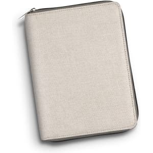 A portable drawing set with a beige zippered case, designed for holding coloured pencils and art supplies.