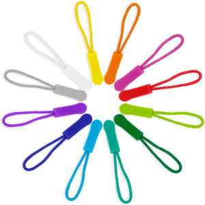 A collection of multicoloured silicone straps arranged in a circle, featuring various vibrant colours like purple, green, and orange.