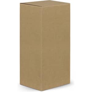 A plain brown cardboard box, rectangular in shape, with a top flap. The surface is unmarked and features no branding.