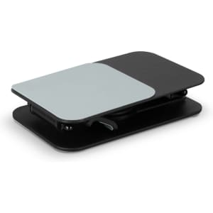 A Ferris metal phone and tablet stand in black and mint green, featuring a sleek, foldable design and brand logo.