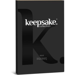 A black promotional box featuring the Keepsake logo and the title "Pizza Set" in a sleek design.