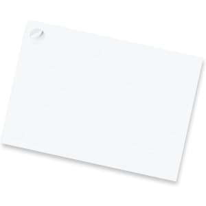 A sheet of matte stickers featuring 26mm circular designs in white, with a portion peeled back.