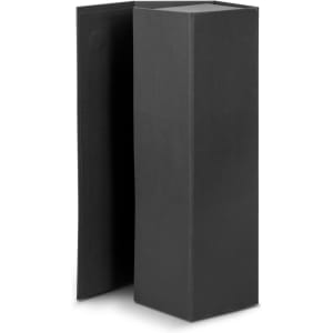 A black gift box designed to hold a bottle of Malbec wine, featuring a sleek, minimalist design.