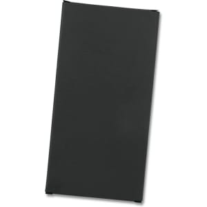 A small black gift box, featuring a sleek design, suitable for storing chocolates. It has a logo branding.